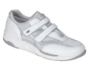 SAS Women's TMV Walking Shoes White Silver Leather Size 7.5 WW Lightly Worn